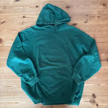 XLARGE 다크 그린 후드 부착 후드티