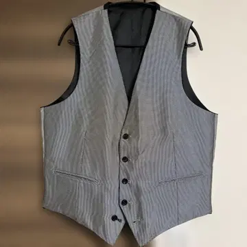 [새상품급] 리버서블 베스트 실버 블랙 포멀 결혼식