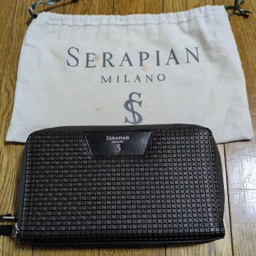 세라피안 다크 브라운 클러치백