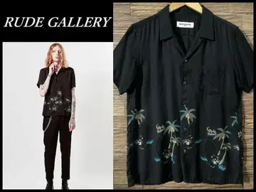 새상품급 17SS 루드 갤러리 반팔 스컬 야자수 알로하 셔츠 3