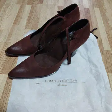 RABOKIGOSHI 다크 브라운 하이힐 펌프스