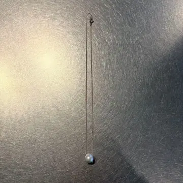 싱글 볼 펄 목걸이 진주 구십구도