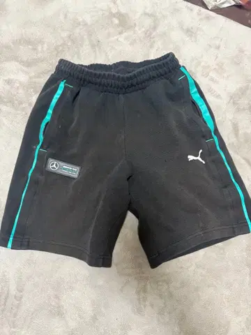 푸마 메르세데스 벤츠 로고 블랙 숏팬츠 25