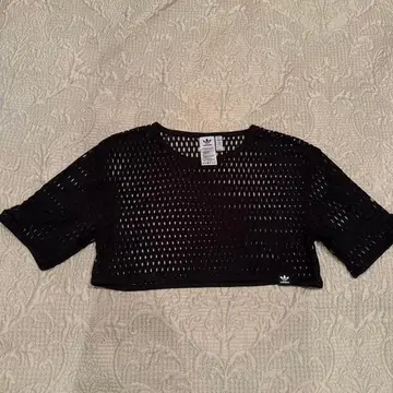 adidas 메쉬 디자인 T셔츠 M 사이즈 블랙