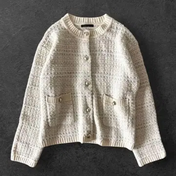 새상품급 밴야드 스톰 트위드 니트 가디건 세탁 가능 프리 사이즈