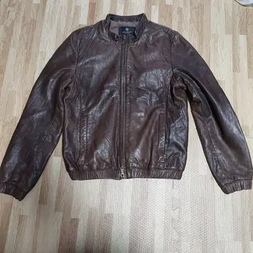 BEAUTY & YOUTH 브라운 가죽 자켓 S 사이즈