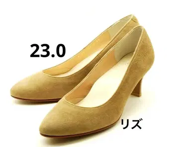 미사용 리즈 심플 펌프스 베이지 코디 19,250엔 23.0 Riz
