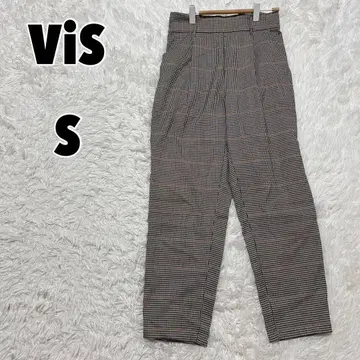 Vis  (S) 체크 무늬 팬츠 캐주얼