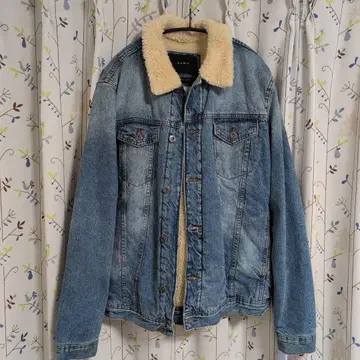 ZARA 데님 자켓 플리스 옷깃