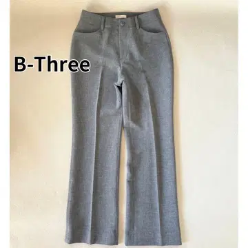 B3 비쓰리 슬랙스 그레이 센터 프레스 출퇴근 오피스 30 S