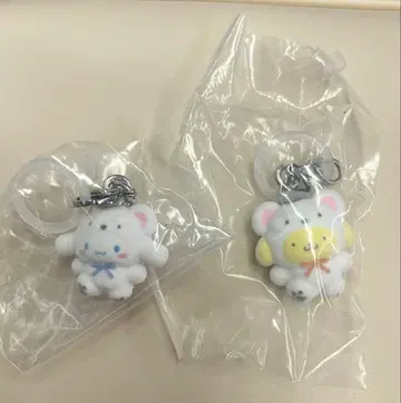 산리오 메지루시 액세서리 복슬복슬 스노우 폼폼푸딩 시나몬 세트