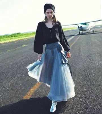 LA BELLE ETUDE 빅 포켓 데님 Ella 샤샤 스커트