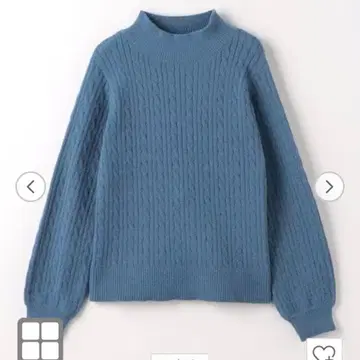 [ 미착용 새상품 ] A day in the life 케이블 하이넥 니트