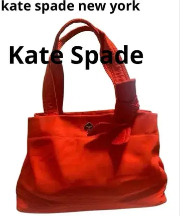 kate spade new york 토트백/나일론/레드/무지/