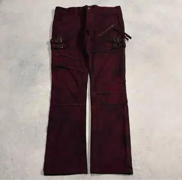 버건디 팬츠 y2k