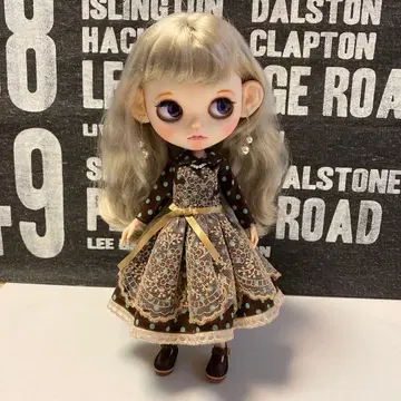 브라이스 아이시 도트 무늬 레이스 장식 드레스, 신발 2세트