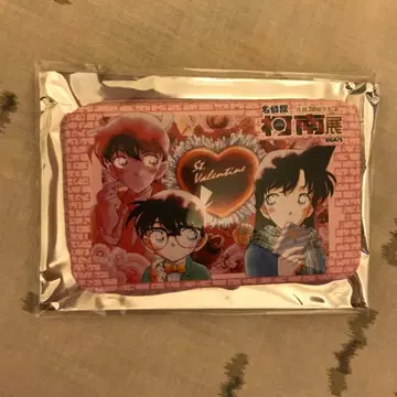 명탐정 코난 코난전 30주년 중국 스퀘어 캔뱃지 코난&란(신이치)