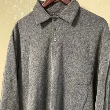 SUMMA 그레이 긴팔 피케 셔츠 L