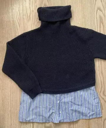 Sendro Paris 터틀넥 레이어드 니트