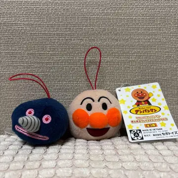 호빵맨 모그린 봉제 인형 키링