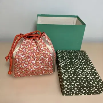 오렌지 나비 무늬 일본 의류용 백