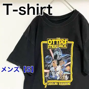 YAA37 [US 수입] 반팔 T셔츠 [남성용 S 상당] 블랙 컬러