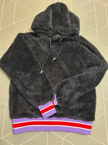 블랙 플리스 후드티 S 사이즈 Rady