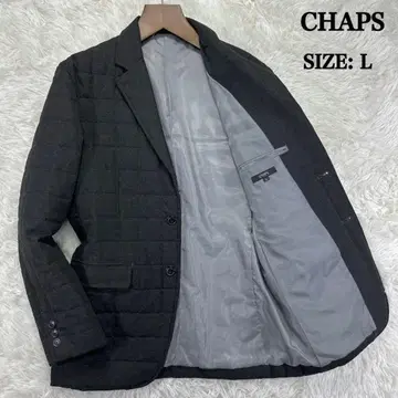 CHAPS 충전솜 테일러드 자켓 L 그레이 퀼팅 가을/겨울 출퇴근