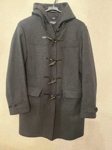 SHIPS 더플 코트 울 100% 차콜 그레이 M 상당