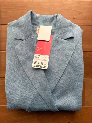 NANO UNIVERSE 미사용 새상품 니트 자켓 블루