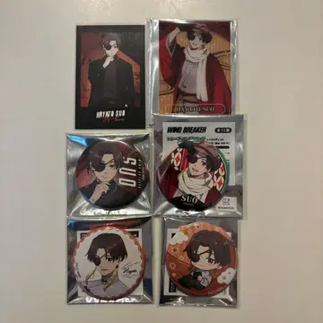 WIND BREAKER 윈브레 소방용비 쇼와 레트로 수트 캔뱃지