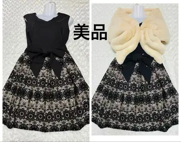 새상품급 리앙 벨로아 자수 원피스 드레스 숄 포함 2차, 결혼식