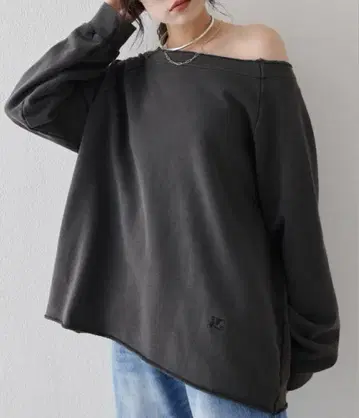 윔 가젯 Whim Gazette 금기 오프숄더 쭈리 풀오버