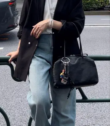 ear PAPILLONNER 롱 핸들 보스턴 백