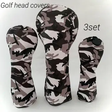 골프 헤드커버 3종 세트 카모플라쥬 카모플라주 페어웨이 유틸리티