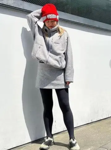 HOLIDAY 써멀 프로 플리스 스커트 그레이