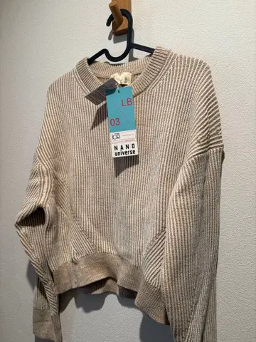 NANO UNIVERSE 미사용 새상품 베이지 니트