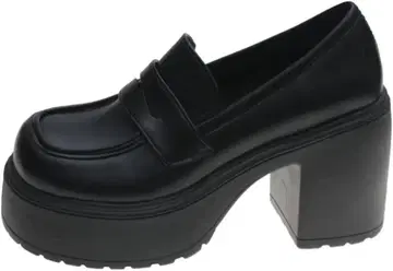 블랙 플랫폼 로퍼