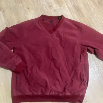 버건디 V넥 자켓 골프 자켓 빈티지 구제 의류