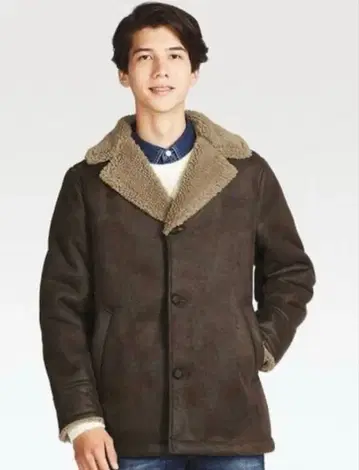 UNIQLO 무스탕 터치 코트 무스탕 자켓 남성용 M