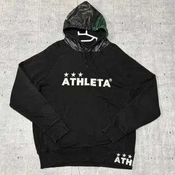 ATHLETA 후드 나일론 소재 절개 래글런 후디 아스레타