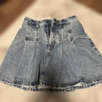 Heather 데님 하프 팬츠 안감 부착