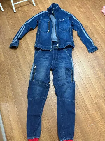 도라이치 워크 의류 상하의 세트 다크 블루