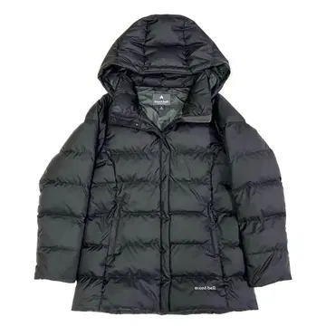 몽벨 트래블 다운 자켓 아우터 후드 아웃도어 블랙 S