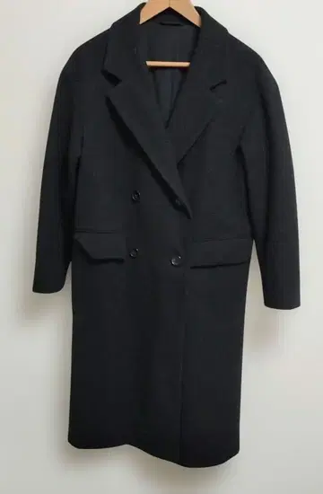 GU 테일러드 멜톤 코트 블랙 S