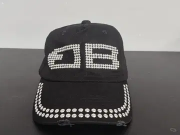 [ 새상품 ] BEEDEN BD 스터드 데미지 캡 블랙 25SS