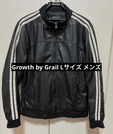 Growth by Grail 가죽 블랙 자켓 / 남성용 /