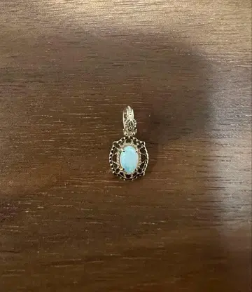 agete 아가트 K10 다이아몬드 오팔 목걸이 참