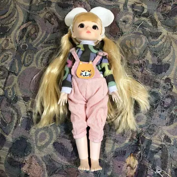 컬러풀 오버롤 인형 약 30cm