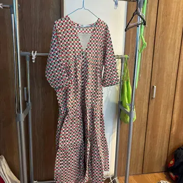 ZARA 기하학 패턴 롱 원피스 L